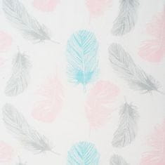 NEW BABY 3-delna posteljnina 90/120 cm Feather pink