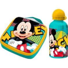 KIDS LICENSING Termo torba / škatla za prigrizke + steklenička ALU 400ml MICKEY MOUSE