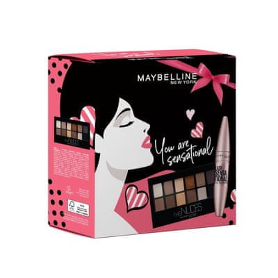 Maybelline New York set, Lash Sensational Limited maskara in paleta senčil