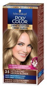  Schwarzkopf Poly Color kremna barva za lase, 35 Medium Blonde</ 