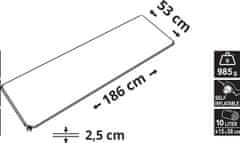 Cattara samonapihljiv 186 x 53 x 2,5 cm modra