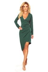 Numoco Ženska asimetrična obleka Chaparent zelena L