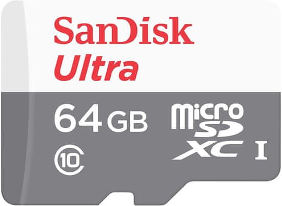 SanDisk Ultra MicroSDXC spominska kartica, 64 GB, UHS-I