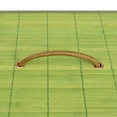 Vidaxl Košara za perilo iz bambusa zelena
