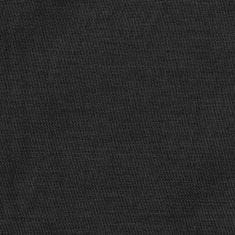 Greatstore Zatemnitvena zavesa z obročki videz platna antracitna 290x245cm