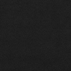 Greatstore Zatemnitvena zavesa z obročki videz platna črna 290x245 cm