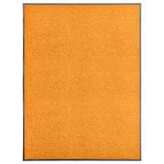 Vidaxl Pralni predpražnik oranžen 90x120 cm
