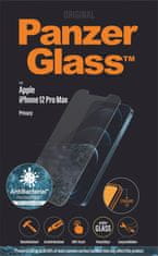 PanzerGlass Privacy zaščitno steklo za iPhone 12 Pro Max, kaljeno, prozorno