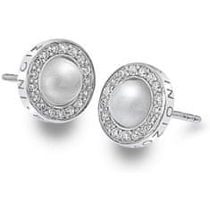 Hot Diamonds Srebrni uhani Hot Diamonds Emozioni Giove Pearl DE460