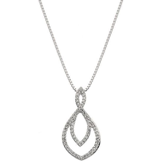 Hot Diamonds Srebrna ogrlica s pravim diamantom Lily DP733