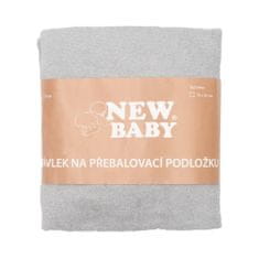 NEW BABY Prevleka za previjanje 50x70 siva