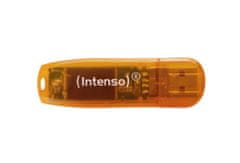 Intenso Rainbow Line USB spominski ključ, USB 2.0, 64 GB, oranžen