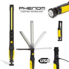 PHENOM USB COB LED akumulatorska delovna svetilka 5W + 3W