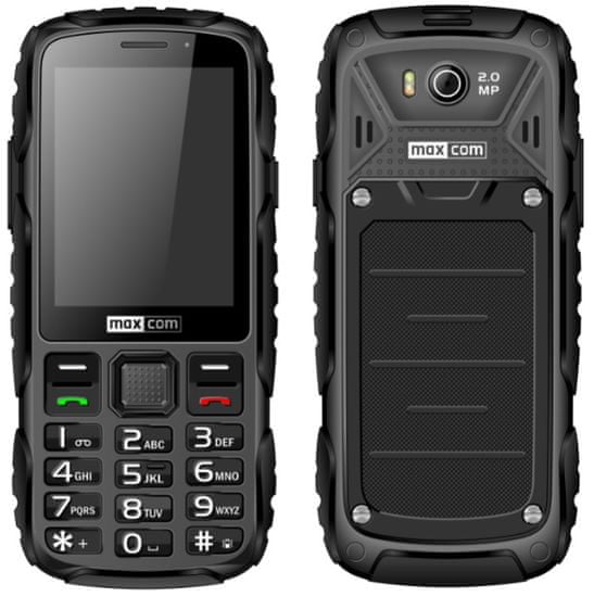 MaxCom MM 920 mobilni telefon, črn