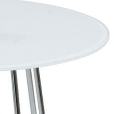 Fernity Casia miza, kristalna plošča, kromirana podlaga
