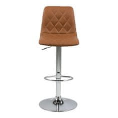 Fernity Barski stol Emu iz eko usnja rjave barve