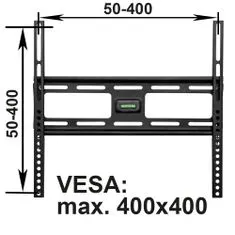 tectake Stenski TV-nosilec za velikost televizorja 58–140 cm (23–55 in), fiksni