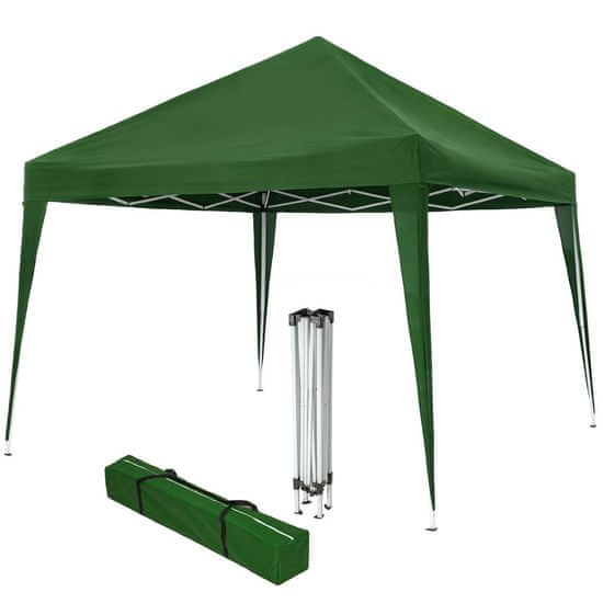 tectake Zložljivi gazebo 3 × 3 m Zelena