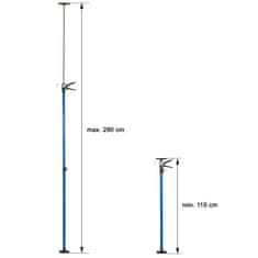 tectake 4 podporne palice za mavčne plošče od 115 do najv. 290 cm Modra