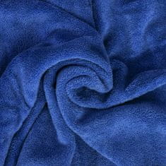 tectake Odeja z rokavi 200 x 170 cm, Modra