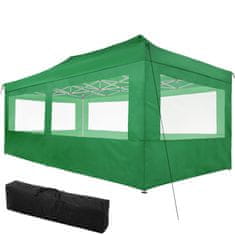 tectake Zložljivi gazebo 3 × 6 m s 4 stranicami – Viola Zelena