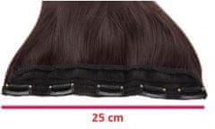 Vipbejba Sintetični clip-on lasni podaljški na 1 zaveso, ravni, tobačno oranžni F43
