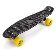 MTR Pennyboard deska 56 cm AL truck, črna-rumena S-099