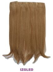 Vipbejba Sintetični 200g clip-on lasni podaljški na 3 zavese, ravni, medeno blond #27/613