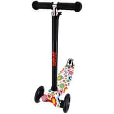 Otroški trikolesni skiro MAXI SCOOTER FLOWERS H-060-FL