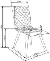 Halmar Jedilni stol K282 - siv