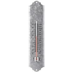 Vidaxl Esschert Design Stenski termometer, cink, 30 cm, OZ10