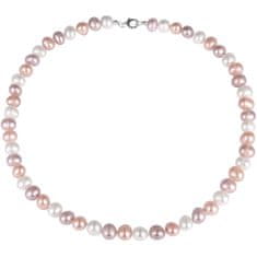 JwL Luxury Pearls Večbarvna ogrlica iz pravih biserov JL0568