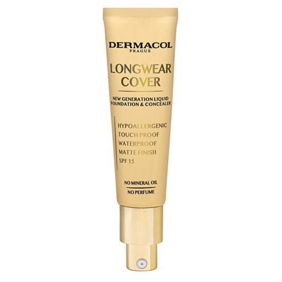 Dermacol Dolgotrajen prekrivni puder Longwear Cover SPF 15 (Liquid Foundation & Concealer) 30 ml