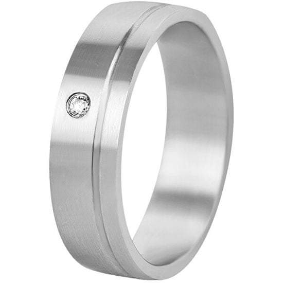 Beneto Exclusive Ženski poročni prstan iz jekla SPD06