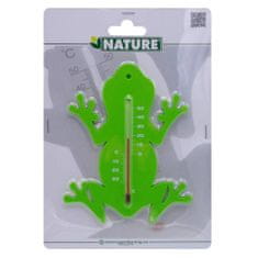 Vidaxl Vrtni termometer Nature Outdoor v obliki žabe, zelen