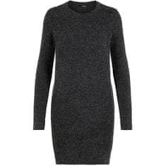 Vero Moda Ženska obleka VMDOFFY 10215523 Black MELANGE (Velikost S)