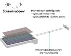 Bezdoteku LEDSolar 36 zid svetilka s podaljškom bela, s senzorjem, brezžično, 2,5 W, hladno barva