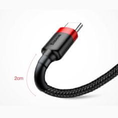 PRO Vzdržljiv najlonski kabel USB-C 2A 3M kabel USB črno-siv