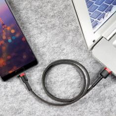 PRO Vzdržljiv najlonski kabel USB - USB-C QC3 3 m - rdeč