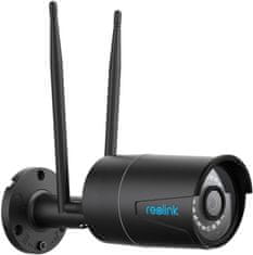 Reolink RLC-410W brezžična zunanja/notranja kamera, WiFi, 4MP, Super HD, nočno snemanje, mikrofon, IP66, črna