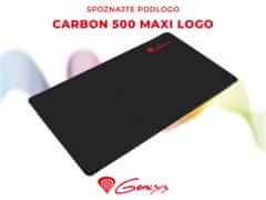Genesis Carbon 500 Maxi Logo gaming podloga, vodoodporna, 900 x 450 mm