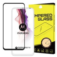 MG Full Glue Super Tough zaščitno steklo za Motorola One Fusion+, črna