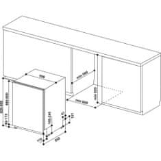 Whirlpool WIC 3C33 PFE pomivalni stroj, vgradni