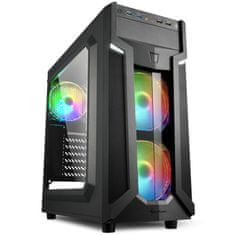 Sharkoon VG6-W RGB, midi ATX