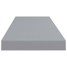 Vidaxl Stenska polica siva 80x23,5x3,8 cm MDF