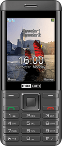 Maxcom Classic MM236 mobilni telefon, črno-srebrn