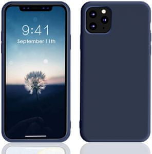    Ovitek za iPhone 11 Pro Max, silikonski, mat moder 