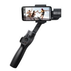 BASEUS 3-osni gimbal za telefon pametni telefon ročni stabilizator slike za video in fotografije vlog v živo youtube tiktok siva (suyt-0g)