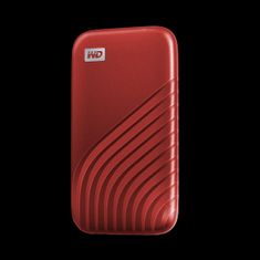 Western Digital My Passport zunanji disk, SSD 1TB, USB-C, 3.2, rdeč