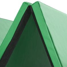 tectake Vadbena blazina zložljiva in razširljiva 240 x 120 x 5 cm Zelena
